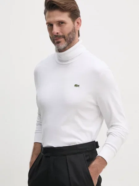 Tričko s dlouhým rukávem Lacoste bílá