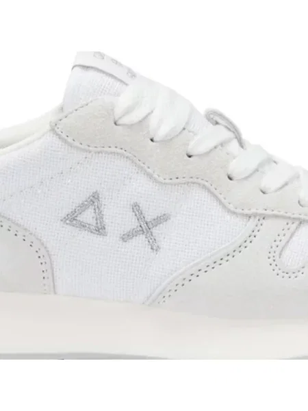 Sneakersy Sun68 skórzane białe