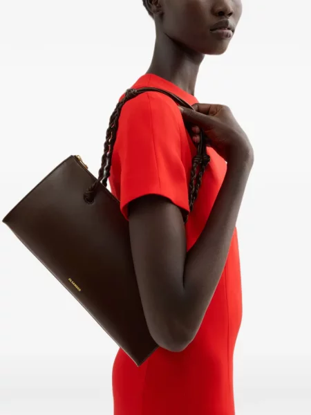 Kabelka Jil Sander hnedá