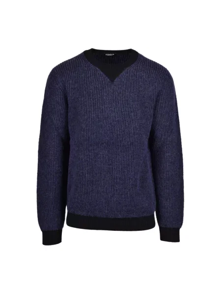Sweter Dondup wełniany niebieski