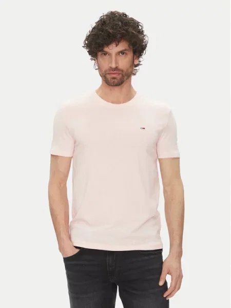 Tričko Tommy Jeans růžové