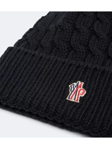 Căciulă Moncler Grenoble de lână negru