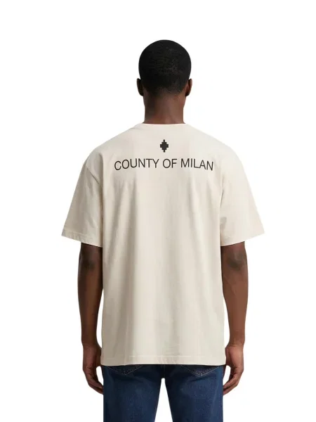 Majica County Of Milan z napisom modra