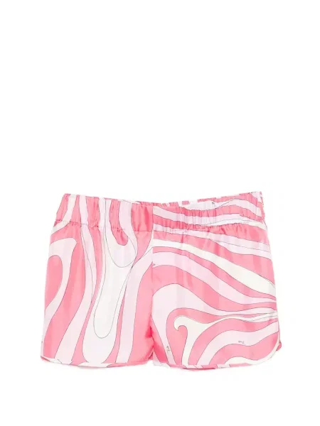 Pantaloni chino Pucci de mătase roz