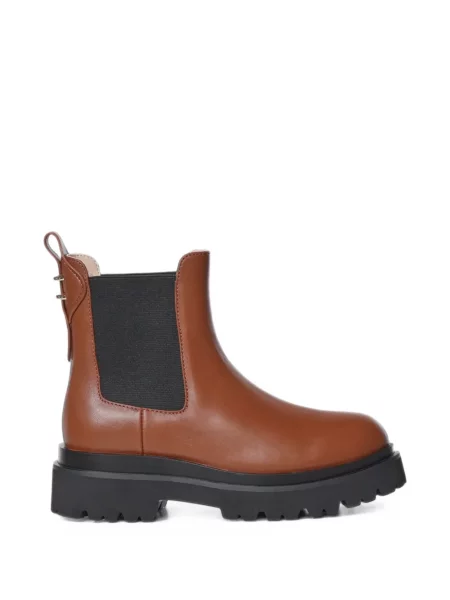 Botine chelsea Coccinelle chunky maro