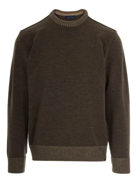 Вълнен пуловер Paul & Shark кафяво