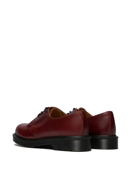 Ниски обувки Dr. Martens с връзки с дантела червено