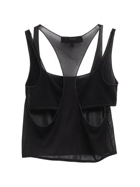 Sutien bralette Gucci din jerseu negru