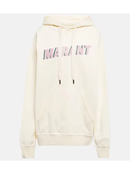 Hanorac cu glugă Marant Etoile alb