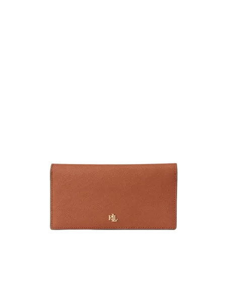 Lauren Ralph Lauren Portfel skórzany brązowy