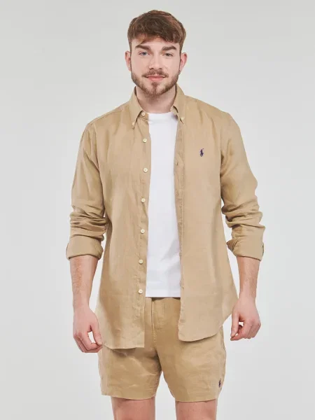 Košeľa Polo Ralph Lauren béžová