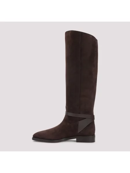Kozaki Jimmy Choo zamszowe brązowe