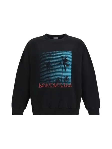 Bluza Balenciaga z okrągłym dekoltem czarna