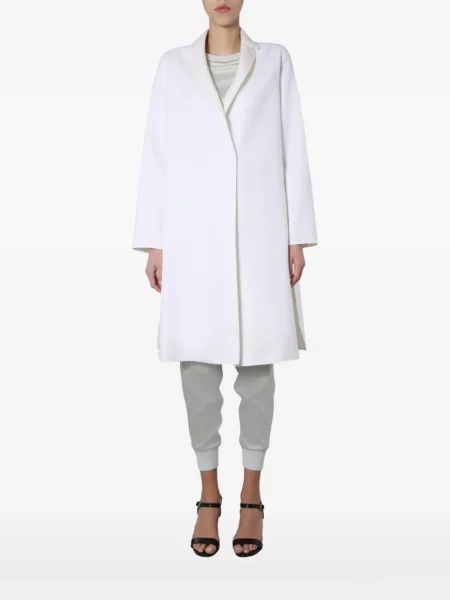 Płaszcz Fabiana Filippi z klapą biały