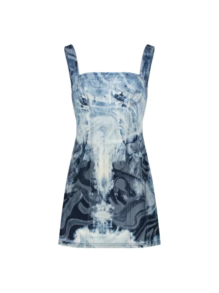 Sukienka mini Alberta Ferretti niebieska