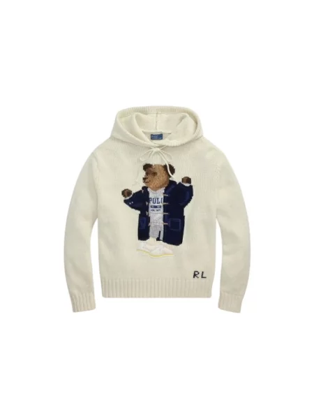 Bluza z kapturem Polo Ralph Lauren z kapturem beżowa