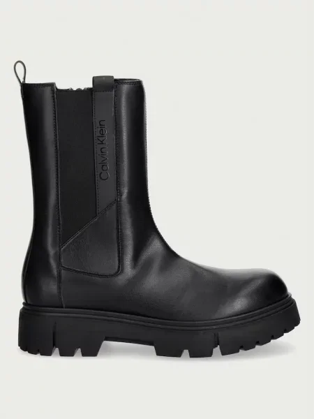 Calvin Klein ghete scurte cu platformă pentru copii negru