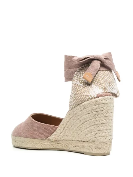Espadrile Castaner cu pană roz