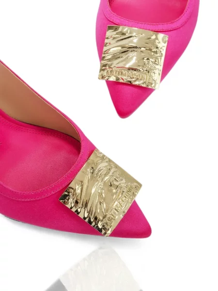 Pantofi cu toc Kat Maconie slingback cu autograf roz