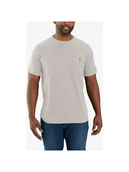 Koszulka Carhartt Force Pocket krótki rękaw czysty S biały