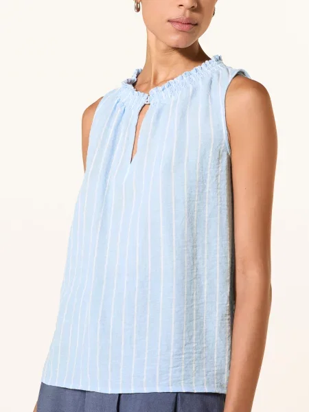 Berwin & Wolff Bluzka W Stylu Ludowym blau biała