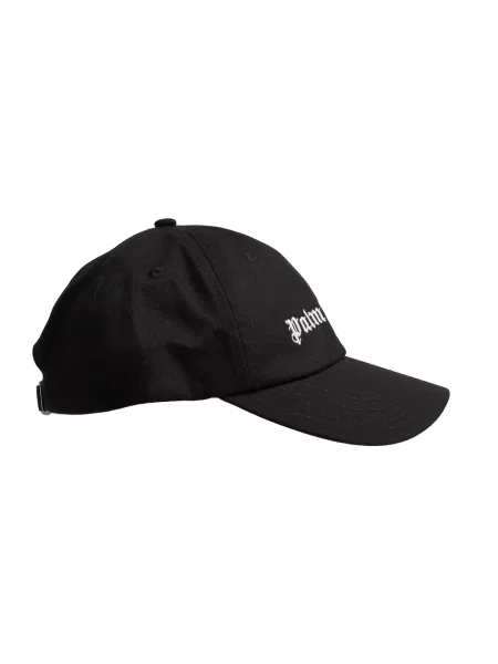 Czapka z daszkiem Palm Angels z logo klasyczna czarna