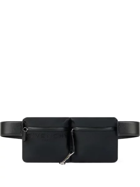 Cu centură curea Givenchy din canvas negru