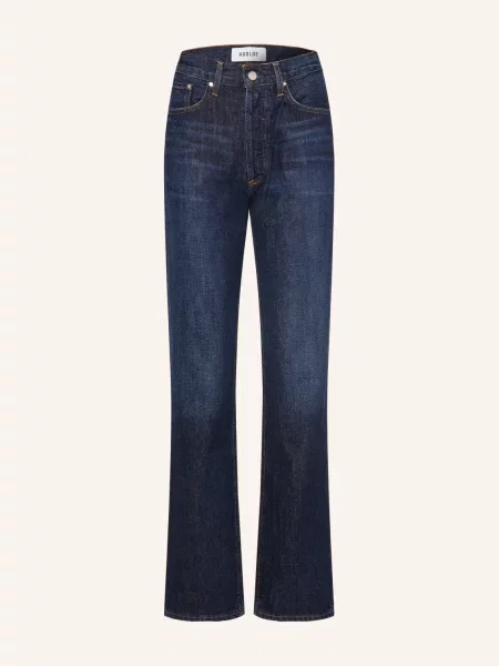Agolde Jeansy Straight Lana blau
