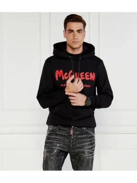 Alexander McQueen Hanorac negru