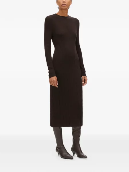 Rochie Another Tomorrow tricotate maro
