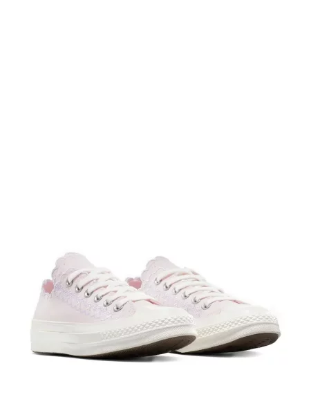 Sneakerși Converse Chuck 70 cu broderie cu platformă alergare alb