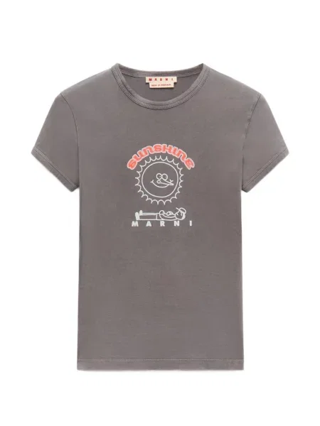 Tricou Marni cu imagine gri