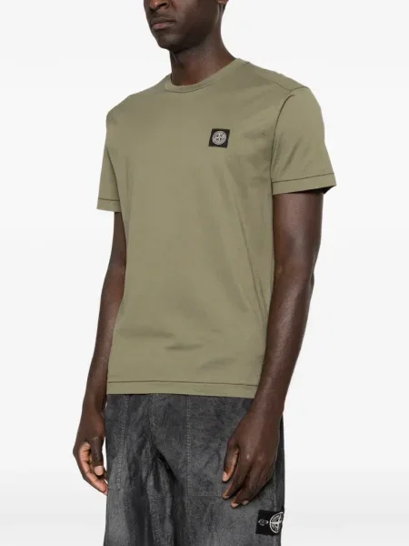 Marškinėliai Stone Island apvaliu kaklu akmenys žalia