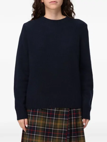 Pulover Barbour cu decolteu rotund albastru