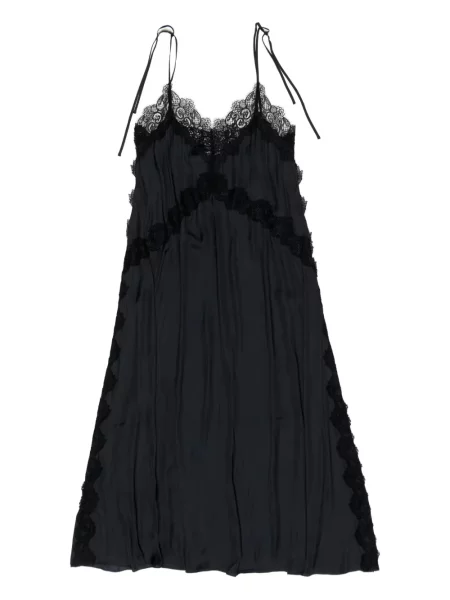 Rochie midi Bimba Y Lola din dantelă până la genunchi de costum negru