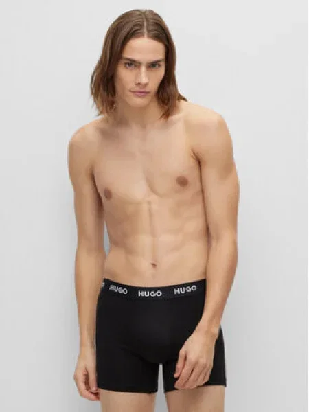 HUGO Boxerky / biela čierna