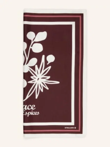 Strellson Jedwabna Chusta rot bordowa