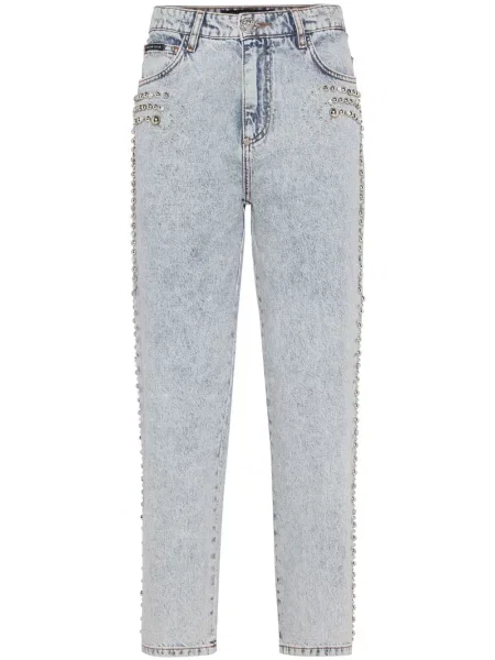 Zwężane dżinsy Philipp Plein zwężany niebieski
