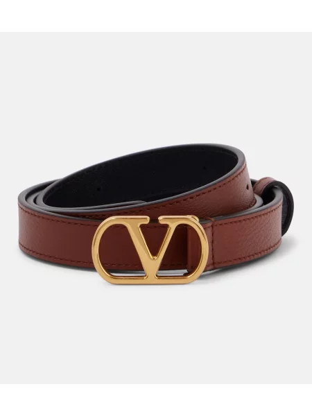 Curea Valentino Garavani din piele maro