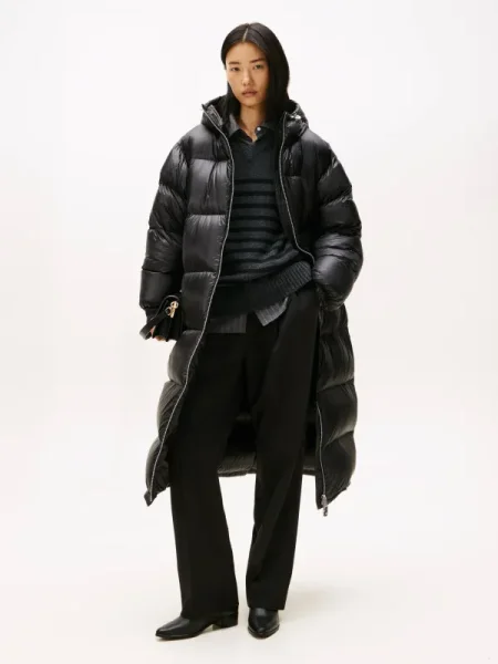 Tommy Hilfiger De puf palton negru