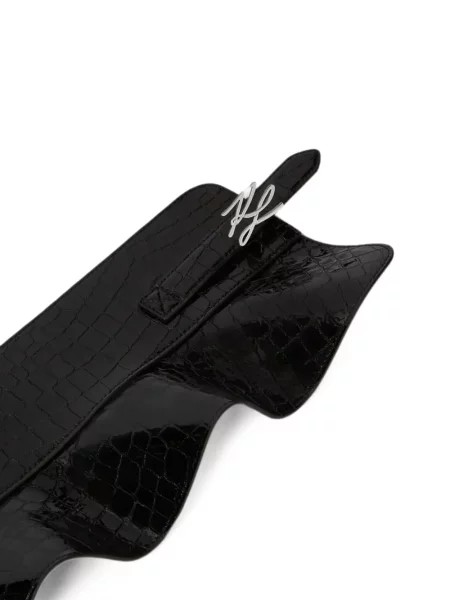 Curea Karl Lagerfeld cu autograf negru