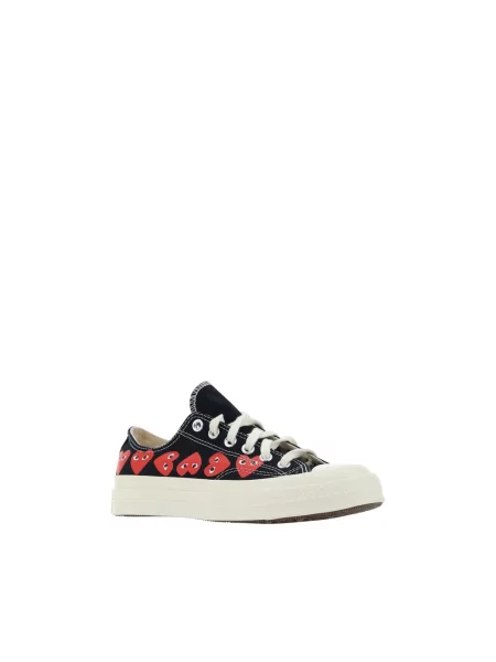 Sneakersy Comme Des Garcons Play z nadrukiem w serca czarne