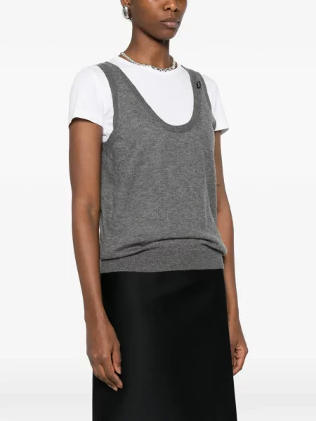 Top Prada tricotate gri