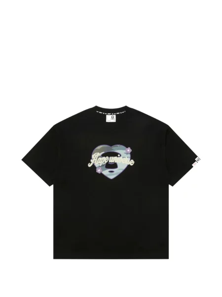 Тениска Aape By *a Bathing Ape® с апликация със сърца черно