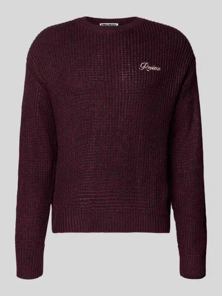 Sweter z dzianiny z okrągłym dekoltem Review