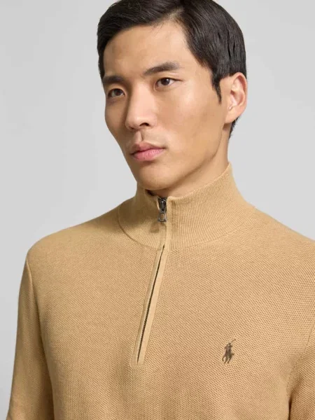 Lekka długa bluza Polo Ralph Lauren z długim rękawem beżowa