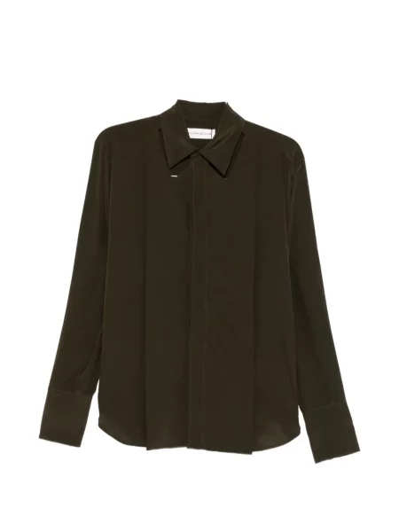 Lung cămașă Victoria Beckham verde