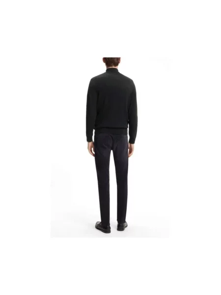 Dzianinowy sweter Boss czarny