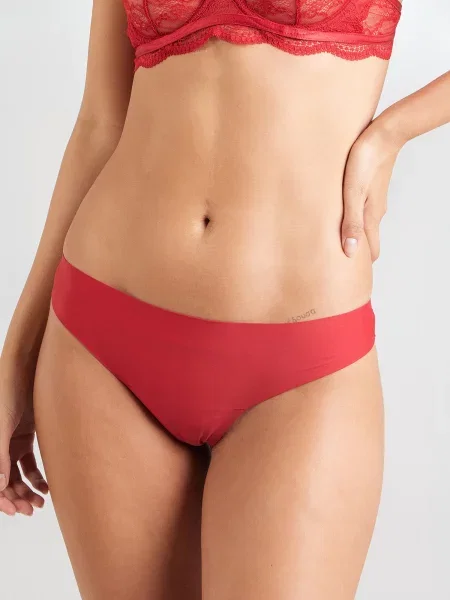 Hunkemöller Tangá červená čierna