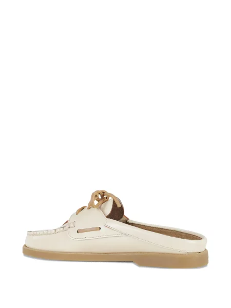 Papuci tip mules Hereu din piele slip-on